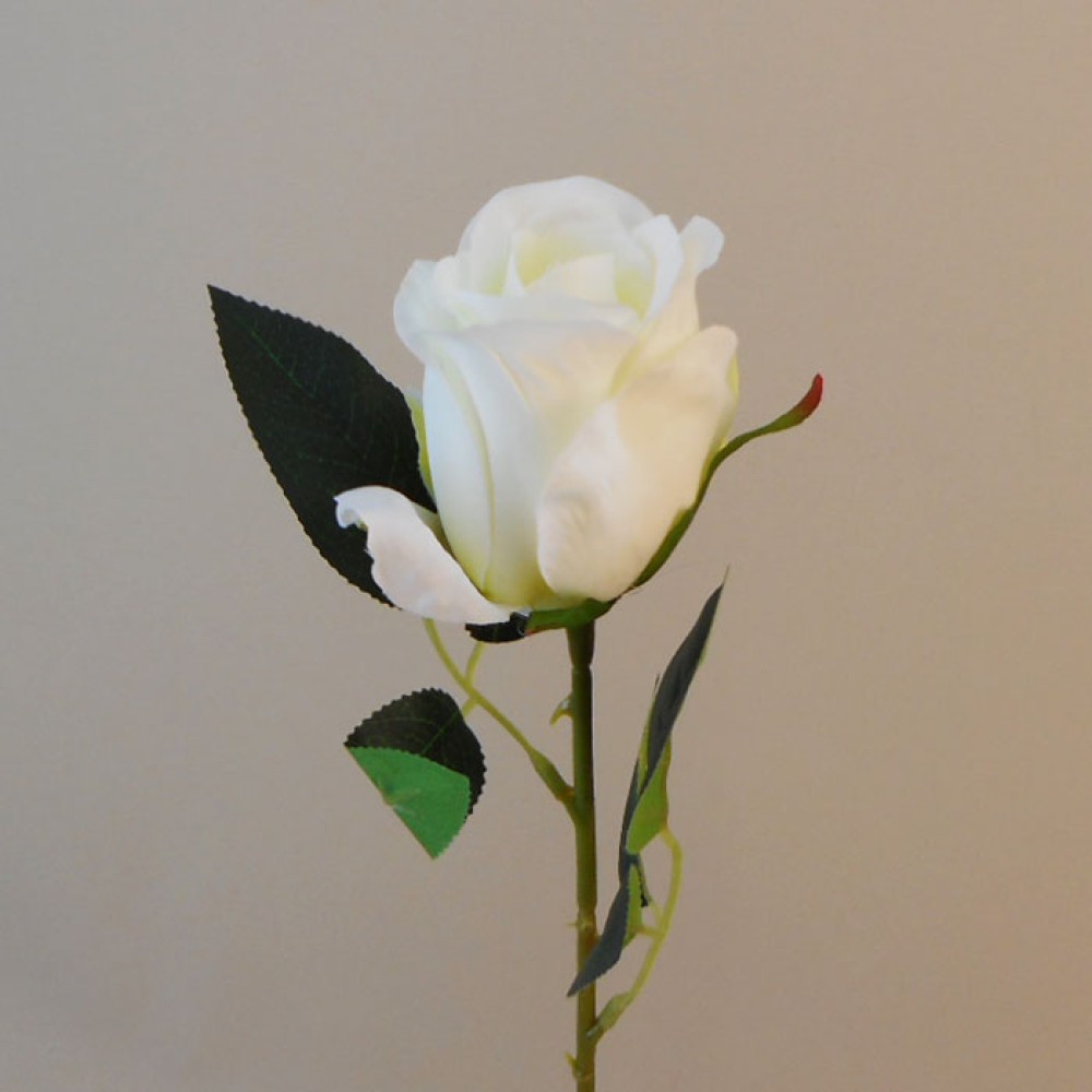 Charlotte Artificial Rose Buds Ivory 53cm Artificial Flowers